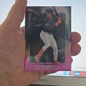 Topps Pink and Black Baseball Card